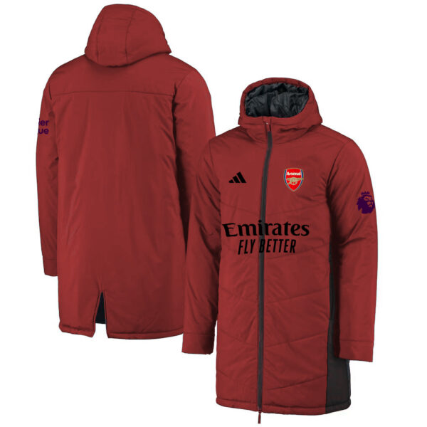 Premier League 2026-Arsenal FC Adidas Long Bench Jacket - ARS001 All Color