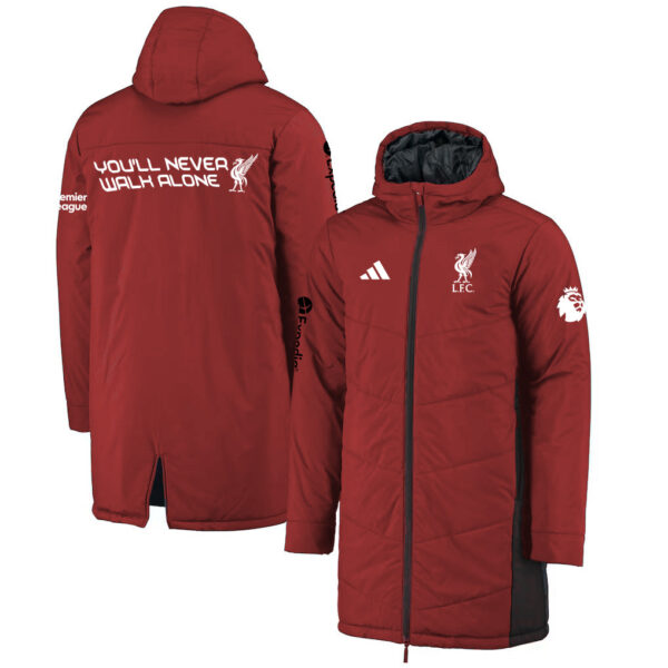Premier League 2026-Liverpool FC Adidas Long Bench Jacket - LIV001 All Color
