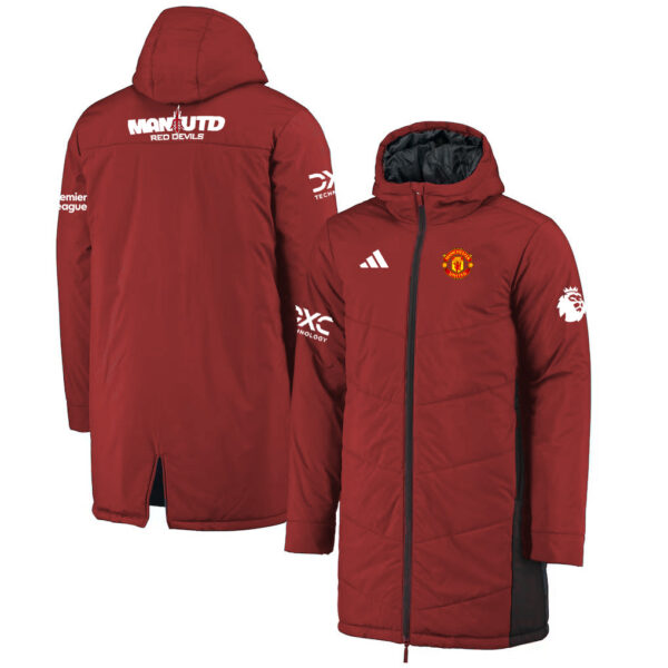 Premier League 2026-Manchester United FC Adidas Long Bench Jacket - MU001 All Color