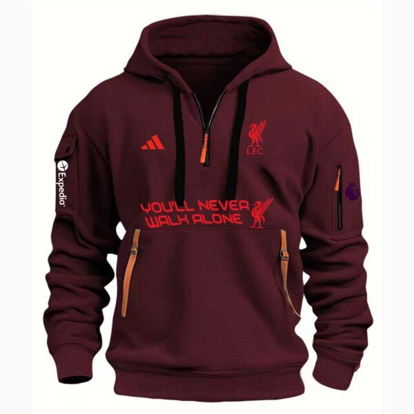Premier League 2025–26 Liverpool FC "We'll never Walk Alone" Limited Hoodie Zip LIV-2161