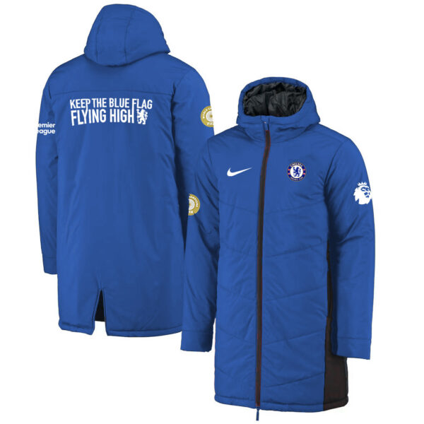 Premier League 2026-Chelsea FC Nike Long Bench Jacket - CFC001 All Color