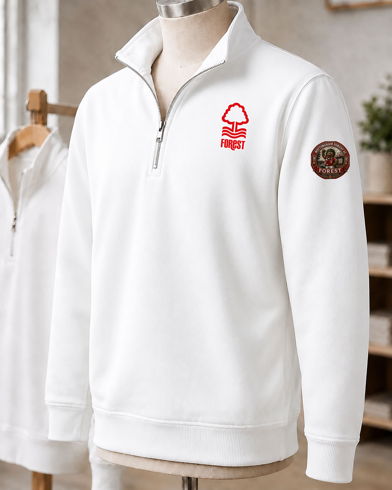 Premier League 2026/27 Nottingham Forest F.C Embroidered Quarter-Zip - Image 2