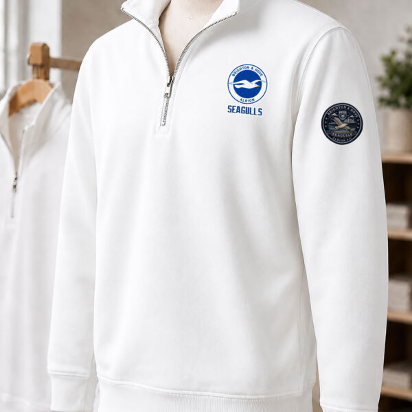 Premier League 2026/27 Brighton & Hove Albion FC Embroidered Quarter-Zip