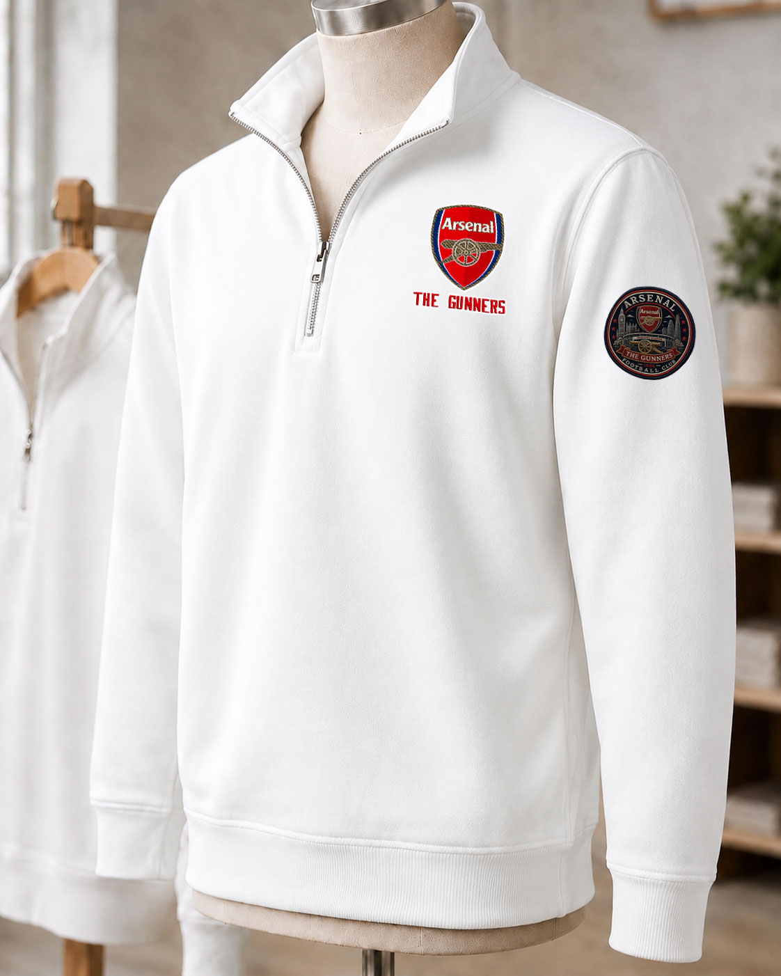 Premier League 2026/27 Arsenal FC Embroidered Quarter-Zip - Image 2