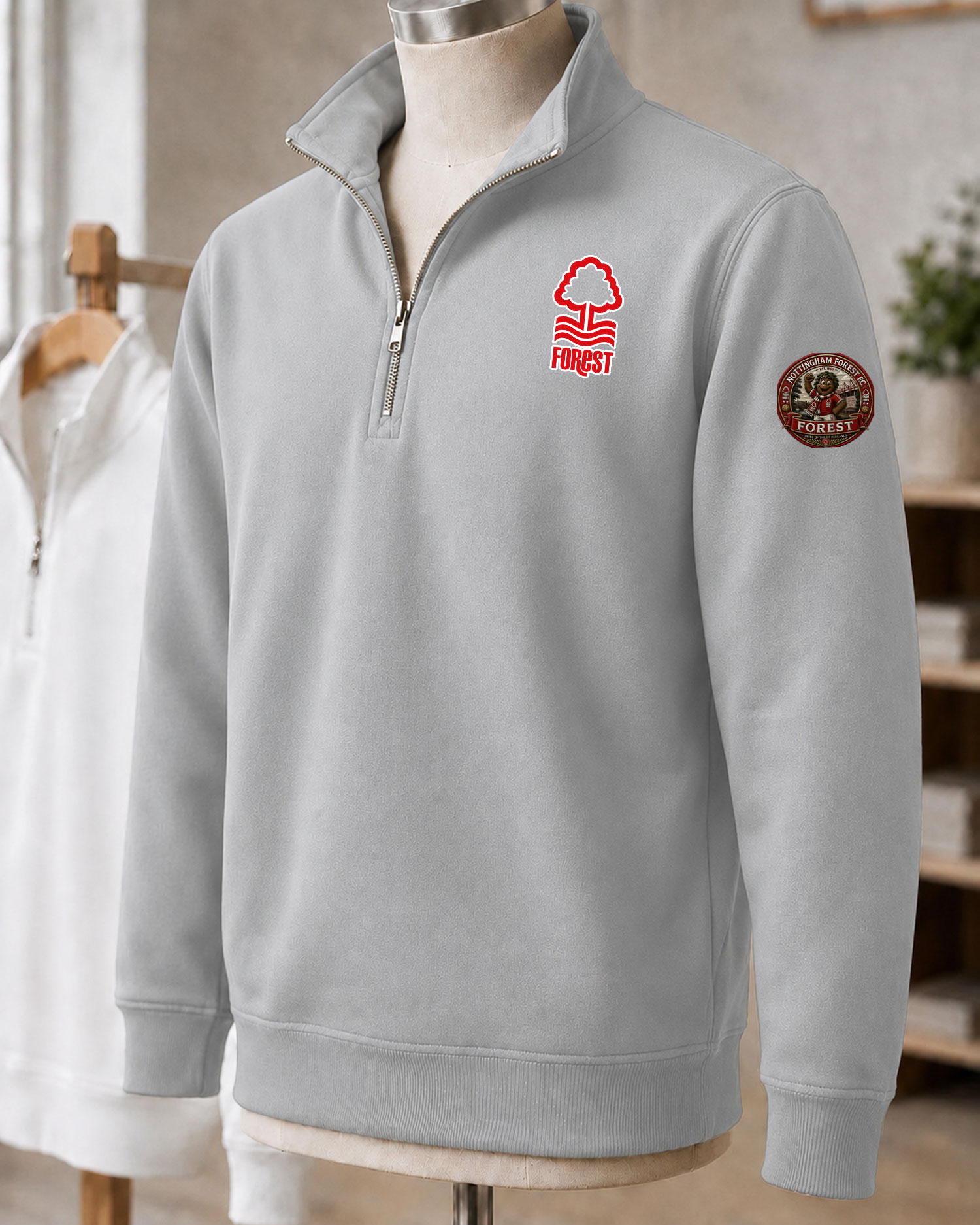 Premier League 2026/27 Nottingham Forest F.C Embroidered Quarter-Zip - Image 3