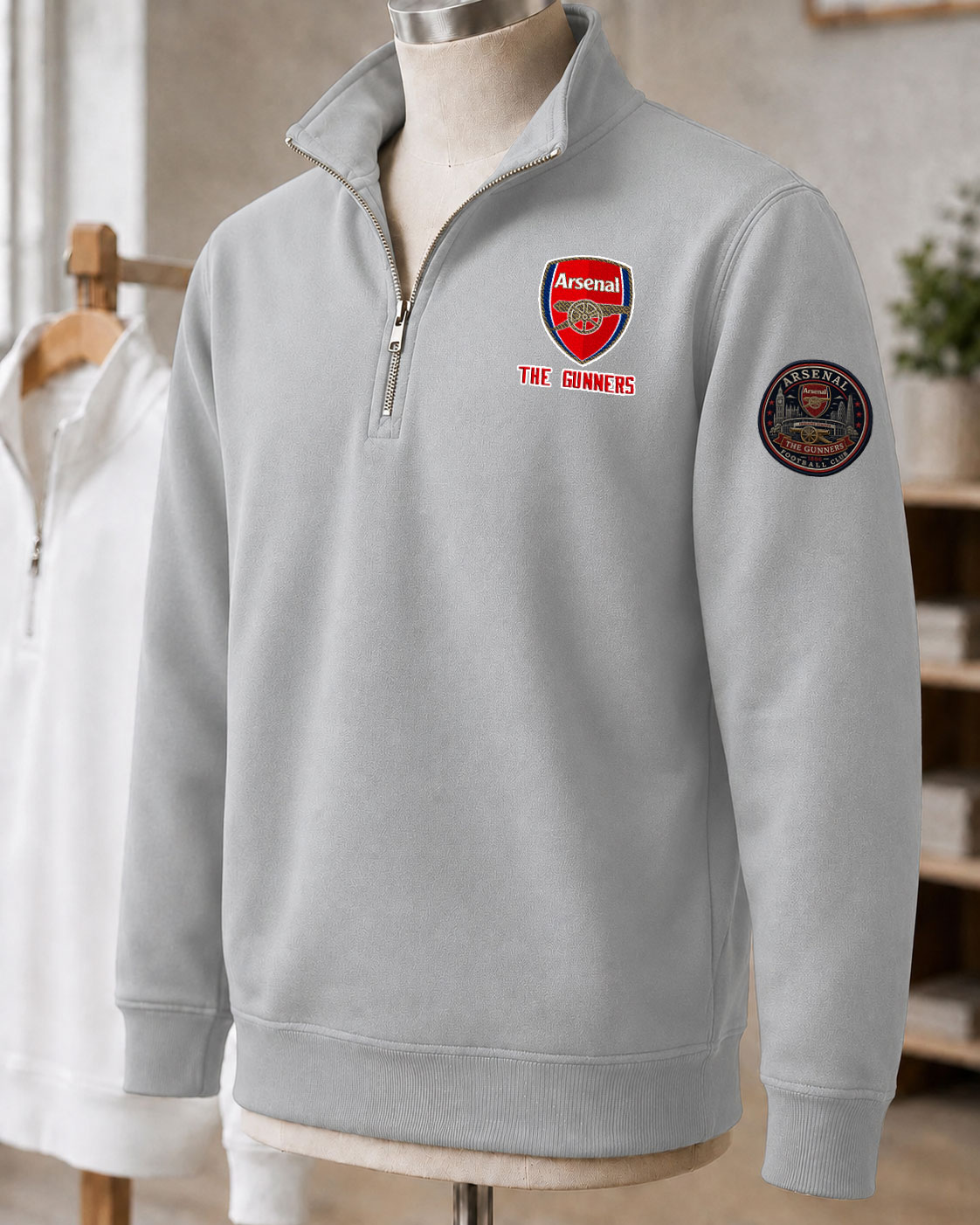 Premier League 2026/27 Arsenal FC Embroidered Quarter-Zip - Image 3