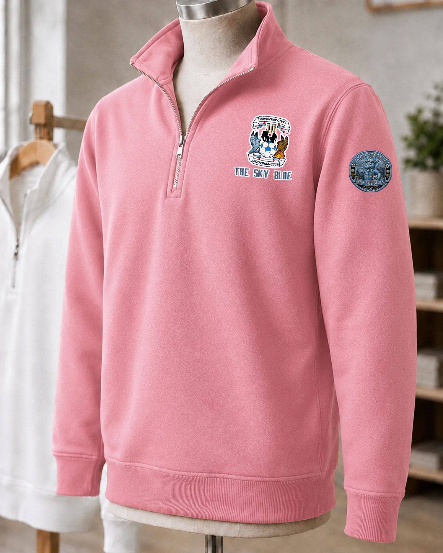 Premier League 2026/27 Coventry City F.C Embroidered Quarter-Zip - Image 4