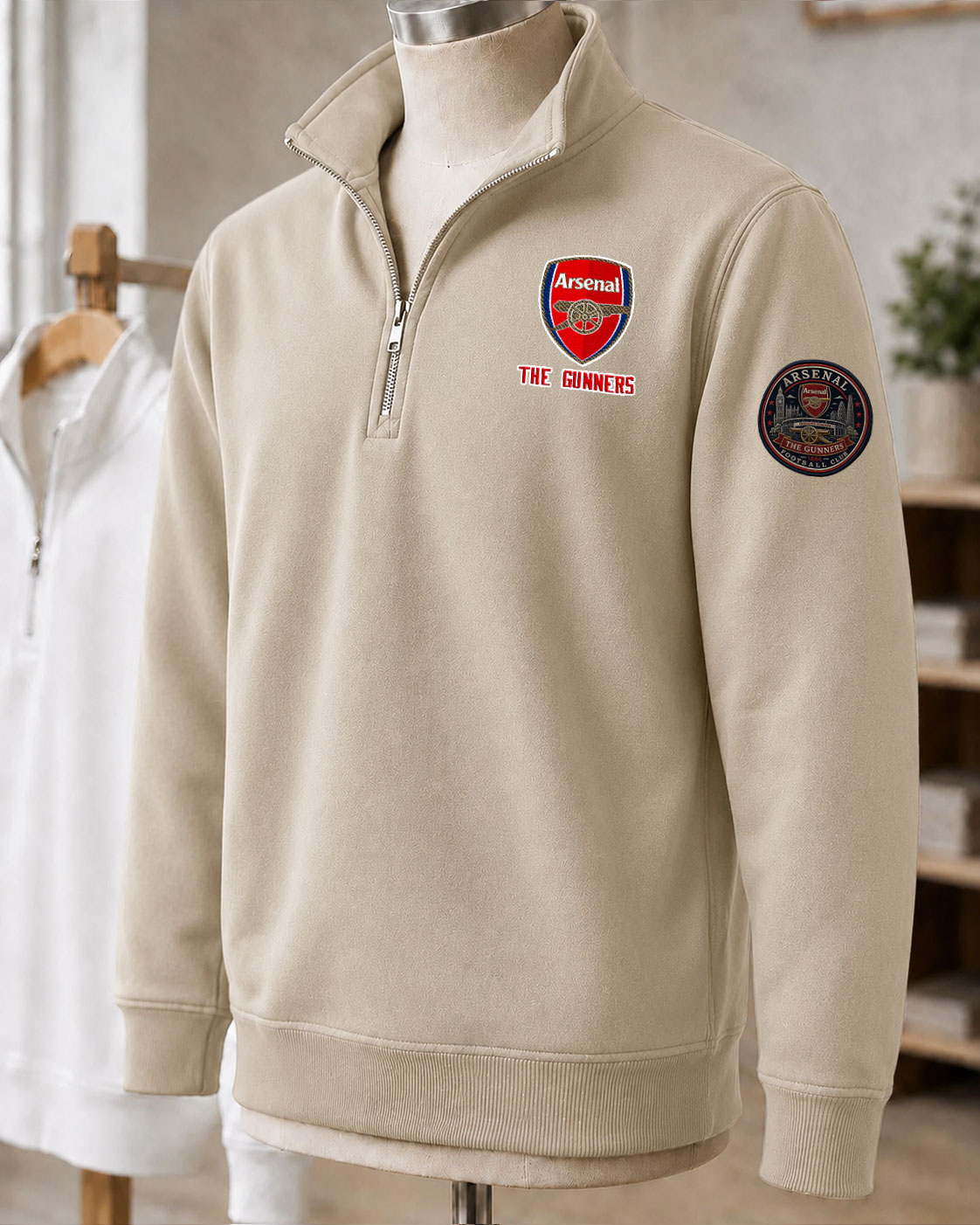 Premier League 2026/27 Arsenal FC Embroidered Quarter-Zip - Image 4
