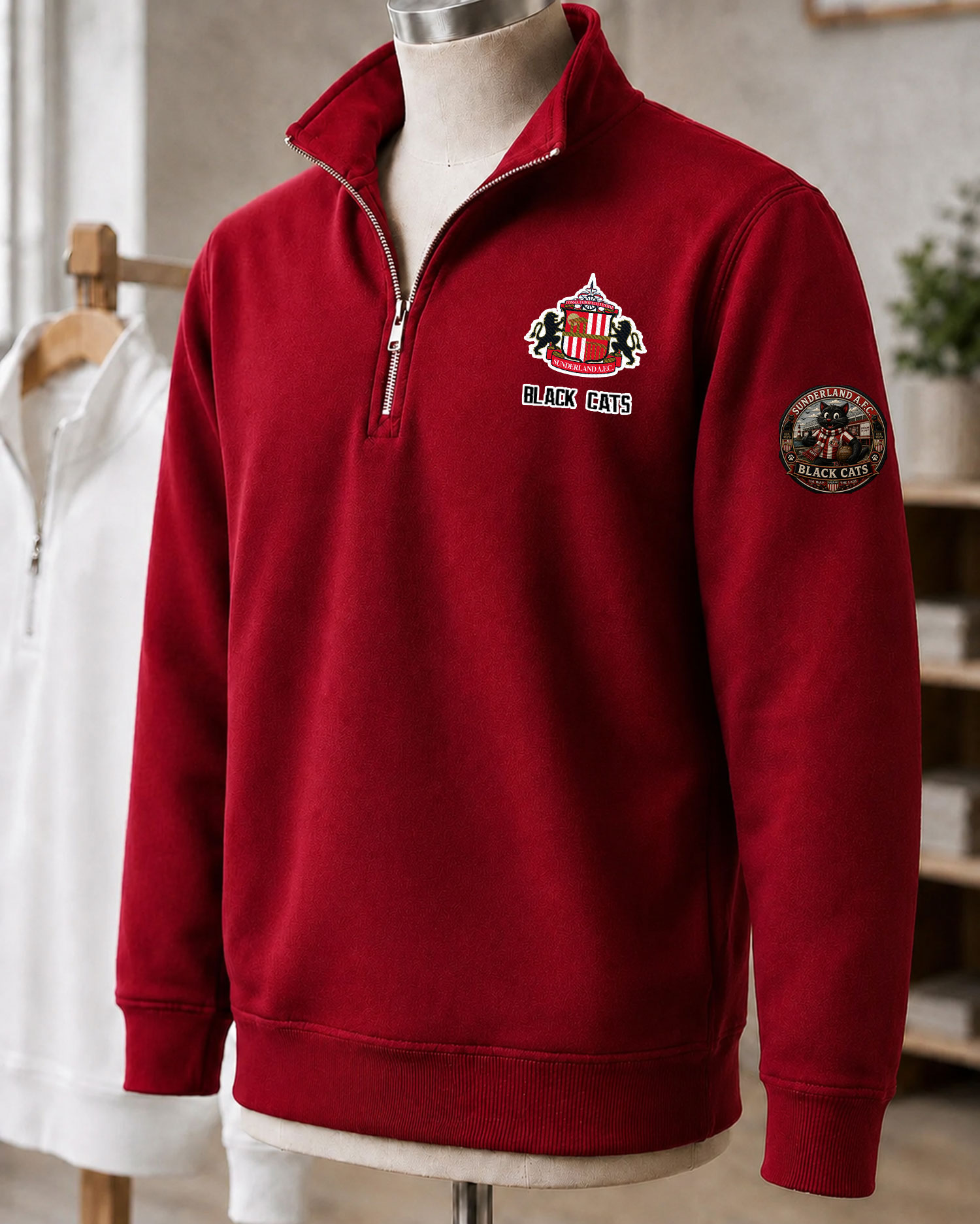 Premier League 2026/27 Sunderland F.C Embroidered Quarter-Zip