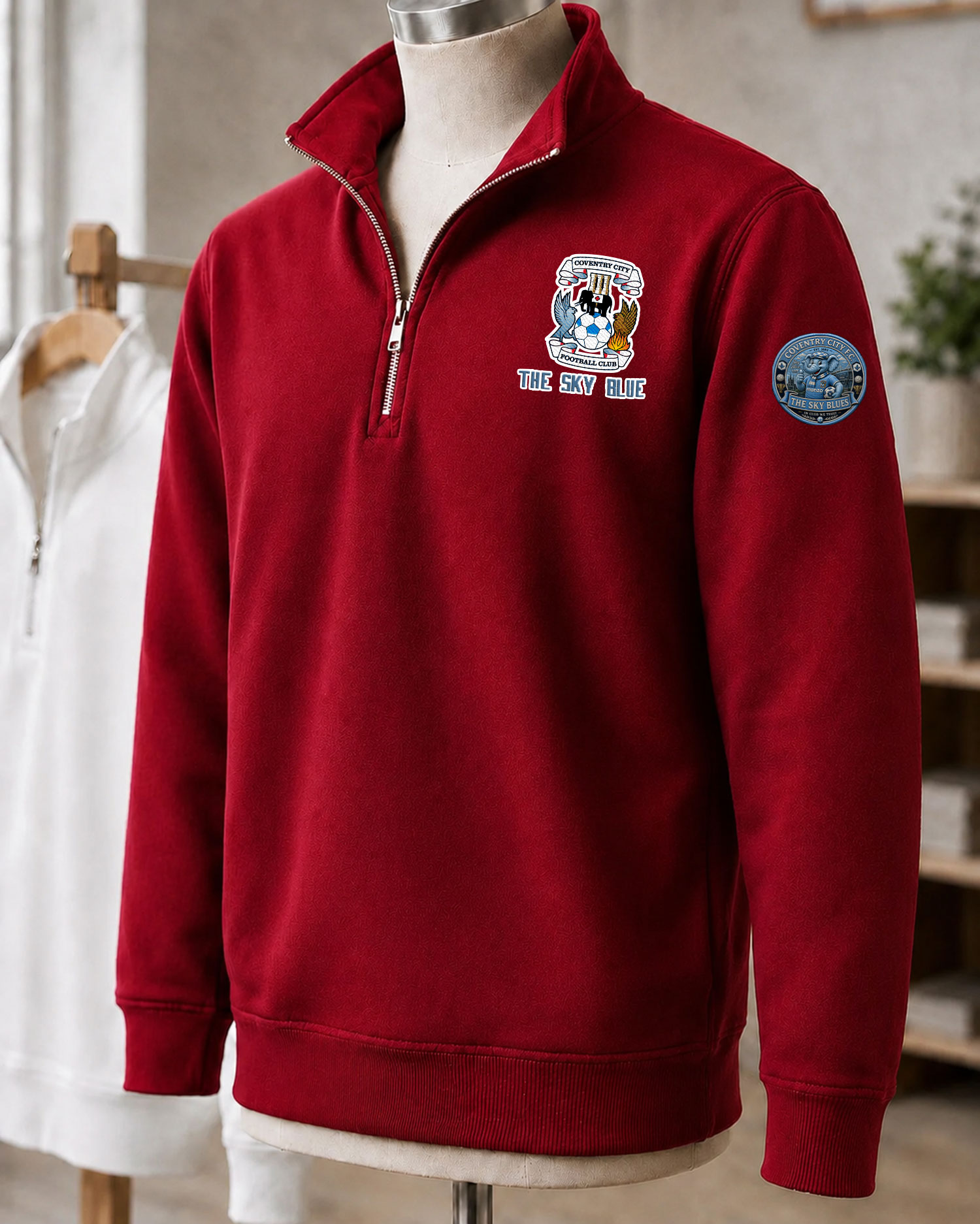 Premier League 2026/27 Coventry City F.C Embroidered Quarter-Zip - Image 5
