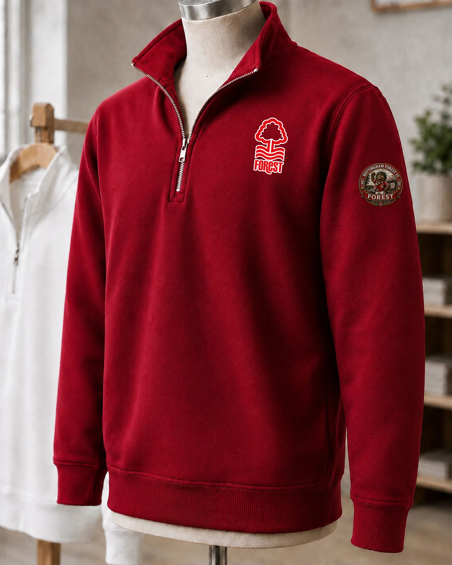 Premier League 2026/27 Nottingham Forest F.C Embroidered Quarter-Zip
