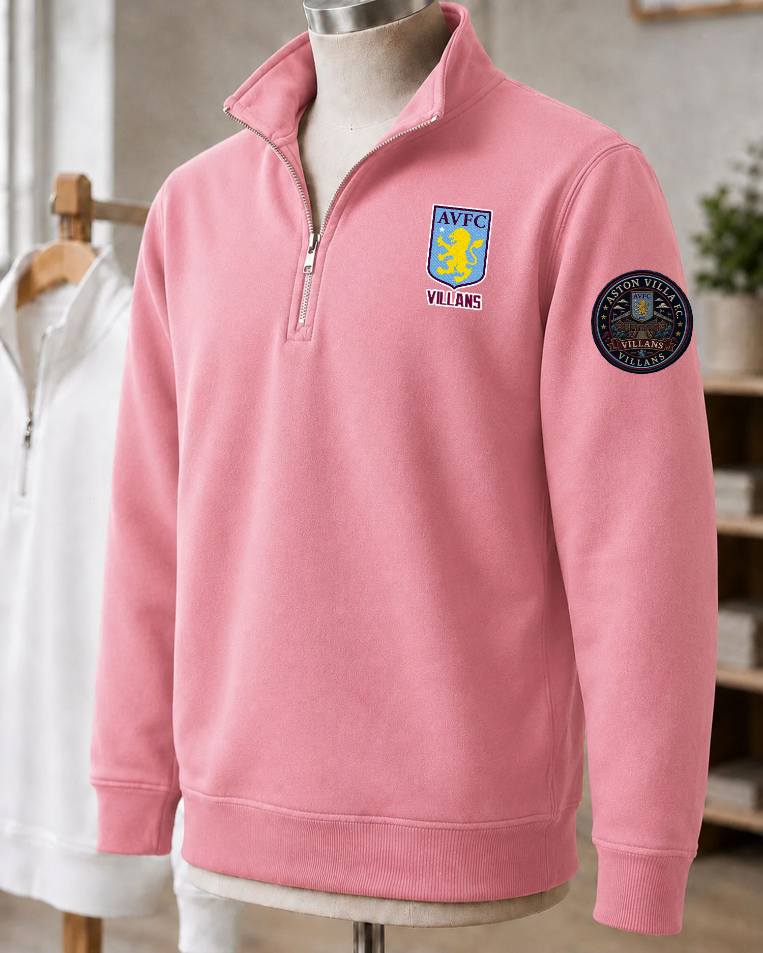 Premier League 2026/27 Aston Villa FC Embroidered Quarter-Zip - Image 6