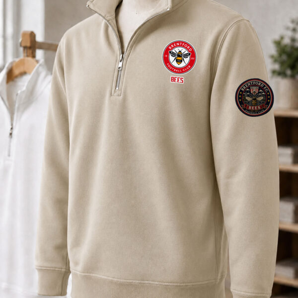 Premier League 2026/27 Brentford FC Embroidered Quarter-Zip