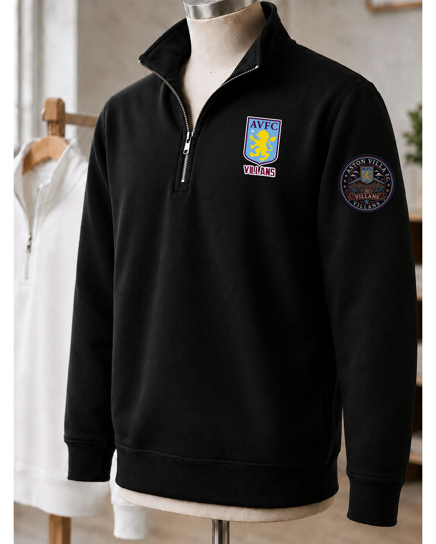 Premier League 2026/27 Aston Villa FC Embroidered Quarter-Zip - Image 8