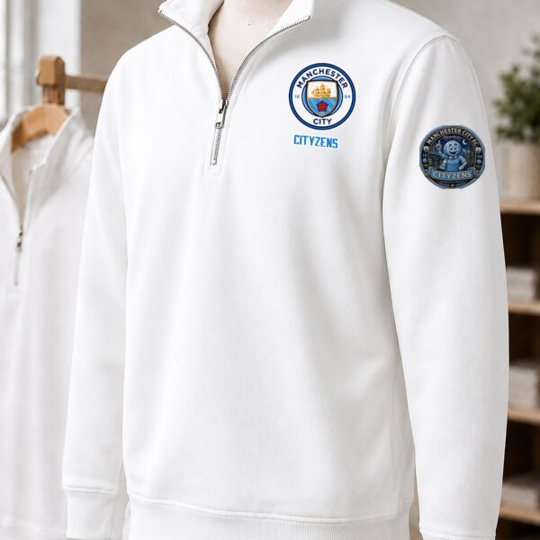 Premier League 2026/27 Manchester City F.C Embroidered Quarter-Zip