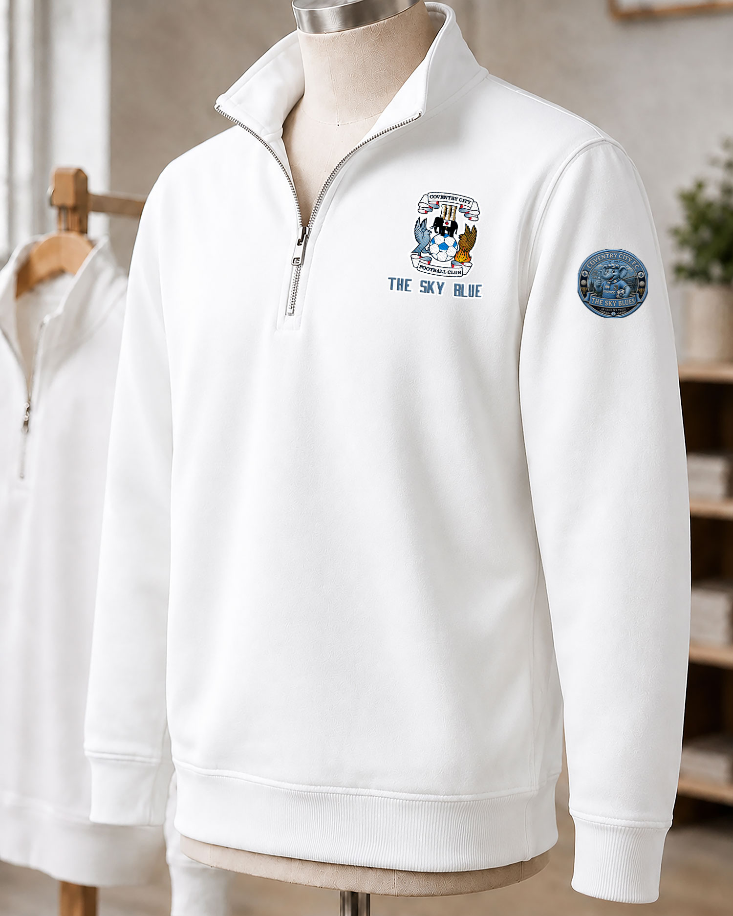 Premier League 2026/27 Coventry City F.C Embroidered Quarter-Zip - Image 8