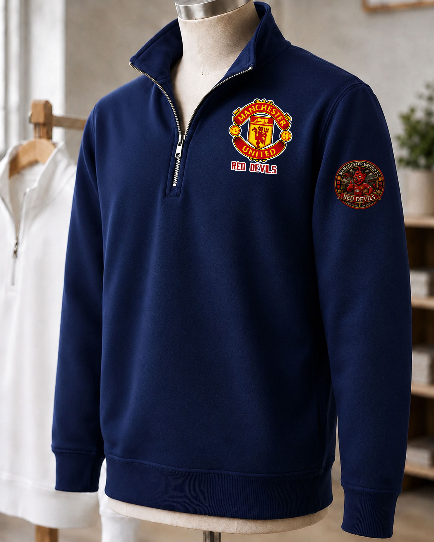 Premier League 2026/27 Manchester United F.C Embroidered Quarter-Zip - Image 5