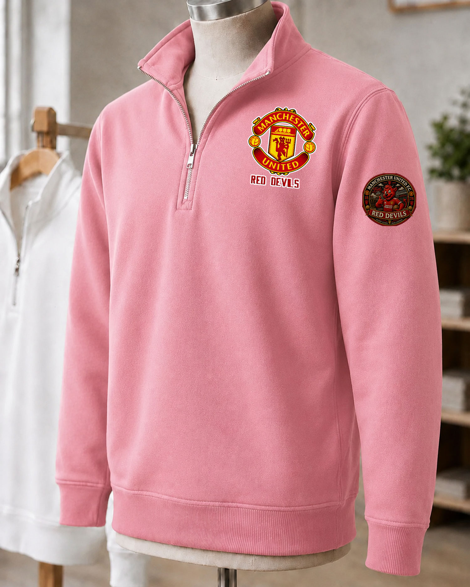 Premier League 2026/27 Manchester United F.C Embroidered Quarter-Zip - Image 4
