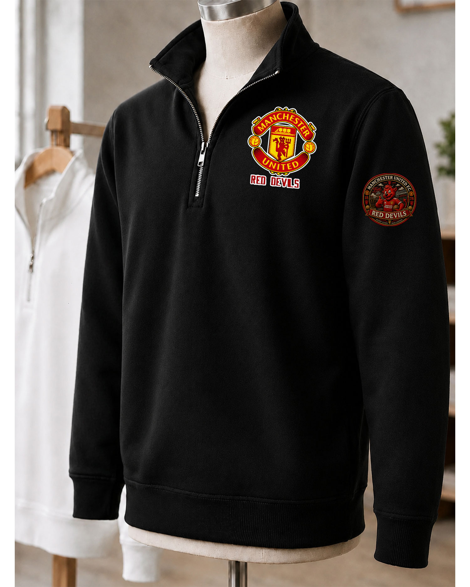 Premier League 2026/27 Manchester United F.C Embroidered Quarter-Zip - Image 2